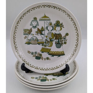 Figgjo Flint Turi Design Norway Market Dessert Plate Set of 4 Bread Side Plates